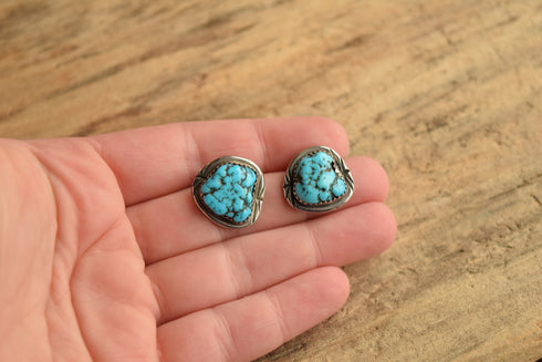Turquoise Nugget Earrings