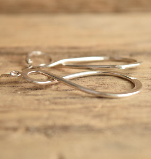 Sterling Silver Infinity Drop Earrings