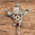 Turquoise Dead Head Guitar Brooch - Kit Carson