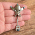 Turquoise Dead Head Guitar Brooch - Kit Carson