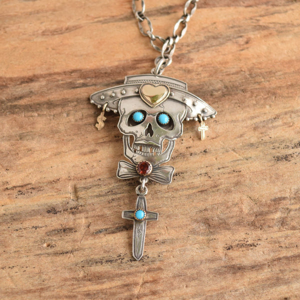 Kit Carson Dead Head sword dangle necklace