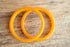 Pair of Yellow Marbled Bakelite Bangles