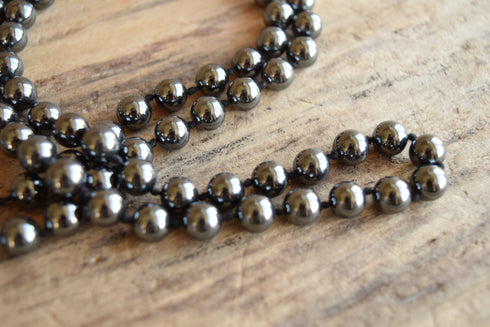 Hematite Bead Necklace