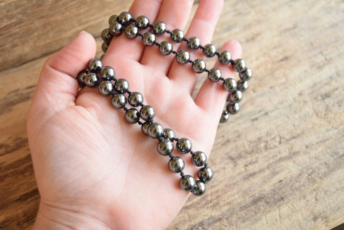 Hematite Bead Necklace
