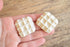 Vanilla Waffle Earrings