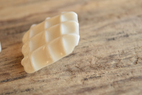 Vanilla Waffle Earrings
