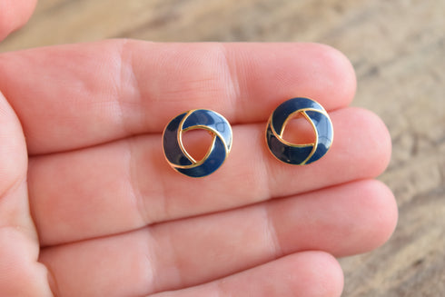 Blue Knot Earrings