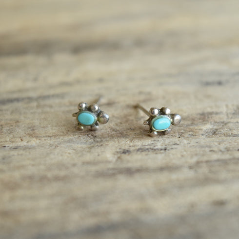 sterling silver turquoise earrings studs turtle shaped
