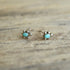 sterling silver turquoise earrings studs turtle shaped