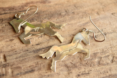 Appaloosa Horse Earrings - Frank Yazzie Navajo