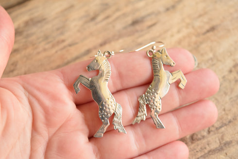 Appaloosa Horse Earrings - Frank Yazzie Navajo