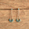 Zuni Petit Point Turquoise Dangle Drop Stud Earrings