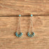 Zuni Petit Point Turquoise Dangle Drop Stud Earrings