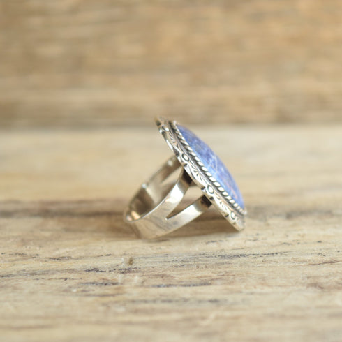 Carolyn Pollack Sodalite Ring - Size 8.25