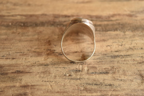 Rugged Turquoise Ring - Size 12.5