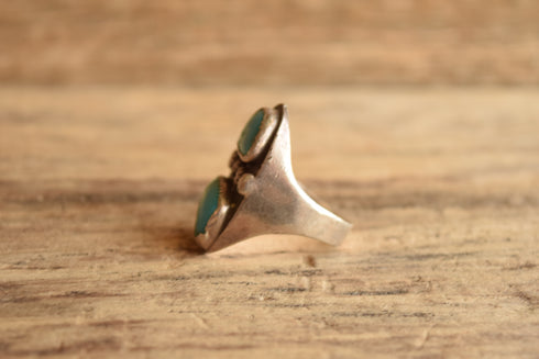 Rugged Turquoise Ring - Size 12.5