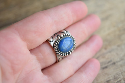 Carolyn Pollack Lapis Ring - Size 8.75