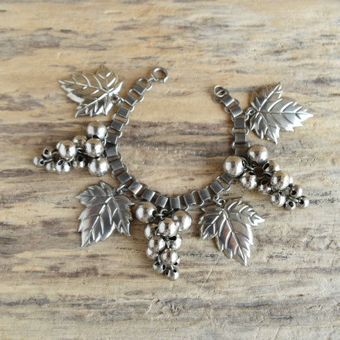 Vintage dangle grape bracelet