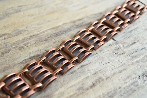 Copper Modernist Bracelet