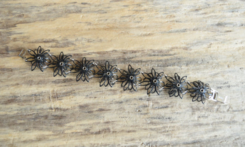 Flower Rhinestone Bracelet - Kramer