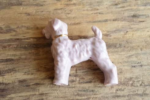 Pink Porcelain Dog