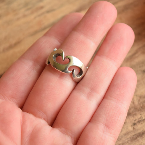 Sterling Silver Tribal Ring - Size 7 1/2