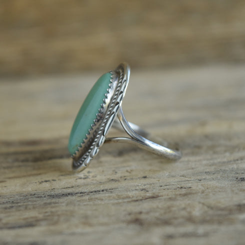 Navajo Turquoise Ring - Size 9.75