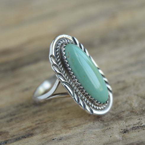 Navajo Turquoise Ring - Size 9.75
