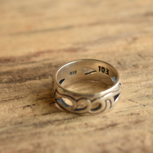 Tribal Band Ring - Size 8
