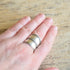 Sterling Silver Cigar Band Ring - Size 9
