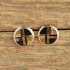 Navajo Inlay Onxy, Jasper & Tiger Eye Earrings