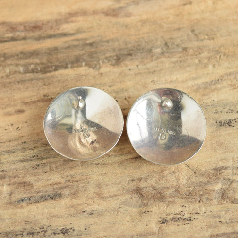 Navajo Inlay Onxy, Jasper & Tiger Eye Earrings