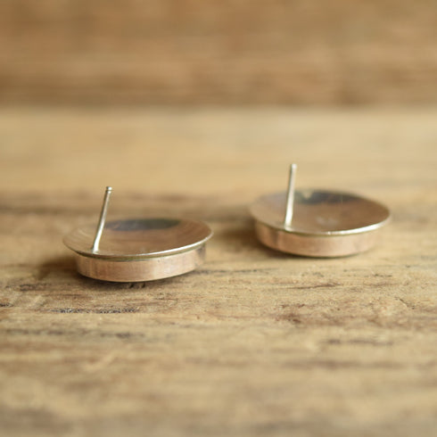 Navajo Inlay Onxy, Jasper & Tiger Eye Earrings