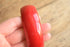 Red Plastic Bangle Bracelet - 1 inch wide
