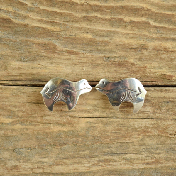 Spirit Bear Southwestern Stud Earrings
