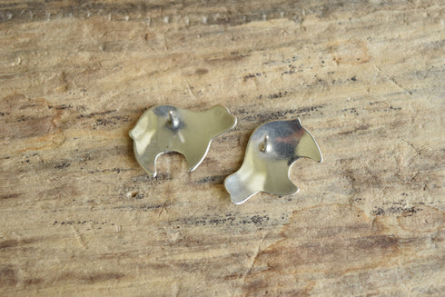 Spirit Bear Sterling Stud Earrings
