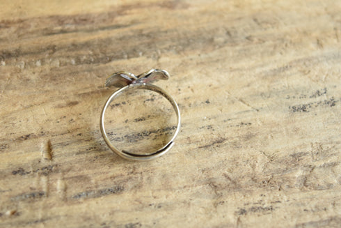 Orange Butterfly Ring - Adjustable Size