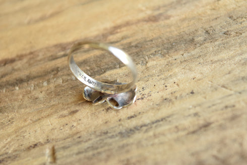 Orange Butterfly Ring - Adjustable Size