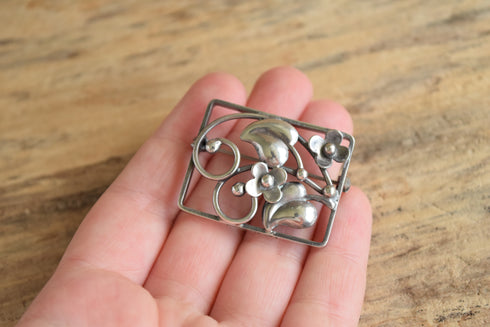 Danish Flower Brooch - Fir Munksgaard