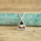 Dainty Inlay Triangle Pendant Necklace