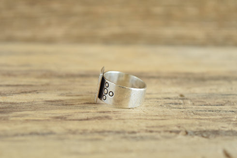 Floral Folk Sterling Ring - Size 8