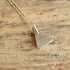 Dainty Inlay Triangle Pendant Necklace