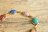 Gemstone Scarab Bracelet - 12K Gold Filled