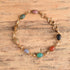 12k gf Tiny Scarab gemstone bracelet