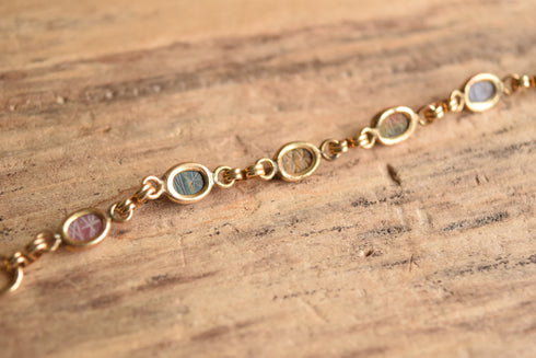 Tiny Scarab Bracelet 12 K GF