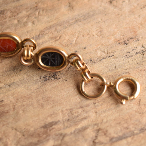 Tiny Scarab Bracelet 12 K GF