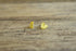 Small Yellow Heart Studs