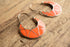 Neon Orange Hoop Earrings