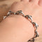 Dolphin sterling silver link bracelet