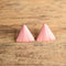 Pink Triangle Vintage Earrings